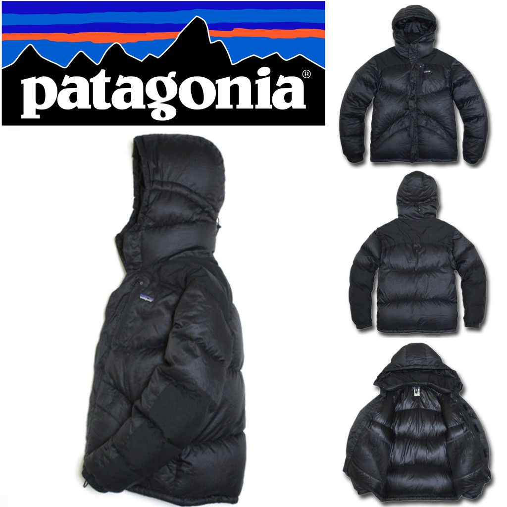 JAKET PATAGONIA BULU ANGSA MEN'S DAS PARKA HOODIE PACKABLE GOOSE DOWN OUTDOOR JACKET WITH BAG SIZE M