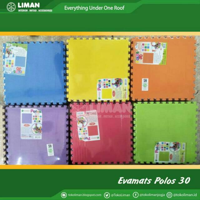 EVAMATS POLOS 30x30CM/ KARPET EVAMATS