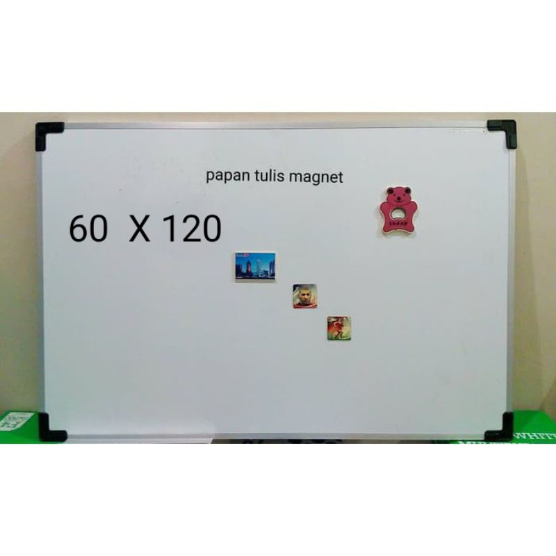 Papan tulis magnet 60x120 whiteboard magnetic