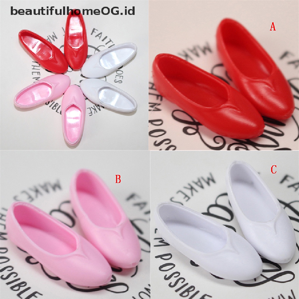 Sepatu Sandal Hak Datar Untuk Boneka Barbie BJD