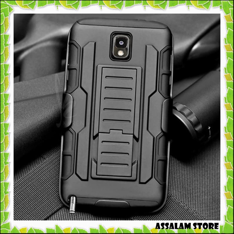 SAMSUNG CASE HP CASING HP HARDCASE ARMOR BLACK SAMSUNG NOTE 2 NOTE 3 NOTE 4 AKSESORIS HP