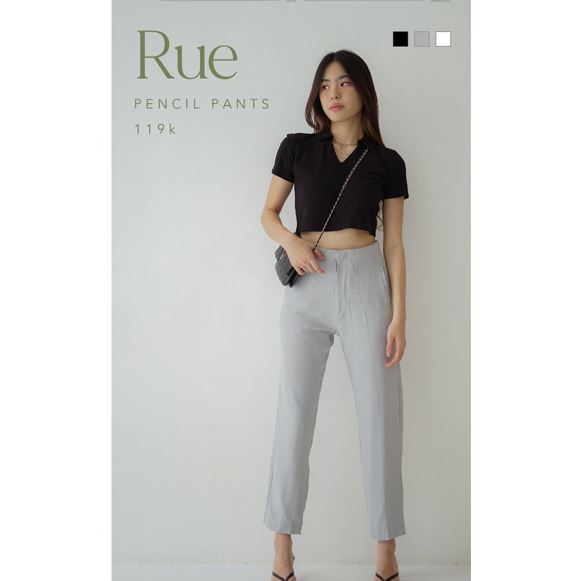 Rue Pencil Pants | Celana Panjang Kerja Wanita | Slim Cut Slim Fit Formal