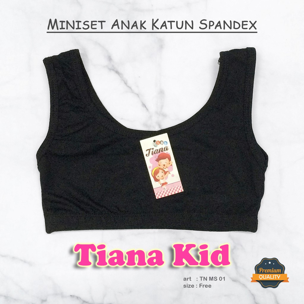 TIANA KIDS | Miniset Anak Pelajar KATUN TALI BESAR / Atasan Anak KATUN MURAH