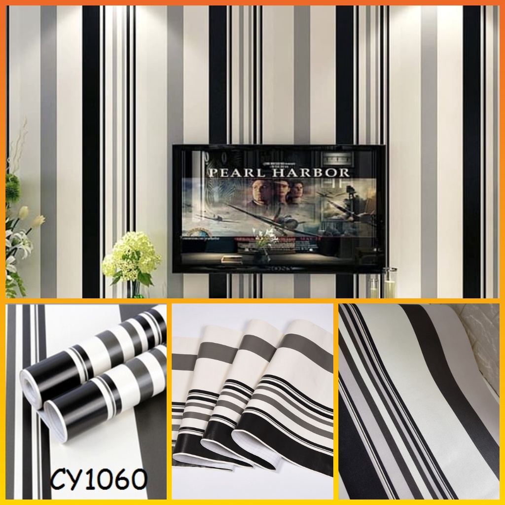 Pusat.Wallpaper - Promo Wallpaper Dinding Wallpaper Sticker Brick Walpaper Stiker Dinding Bata Garis Batik Karakter-Cy1060