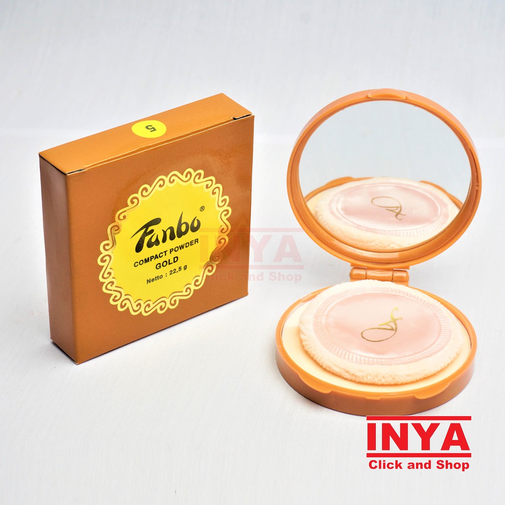 FANBO GOLD 5 KUNING LANGSAT COMPACT POWDER 22.5gr - BEDAK PADAT