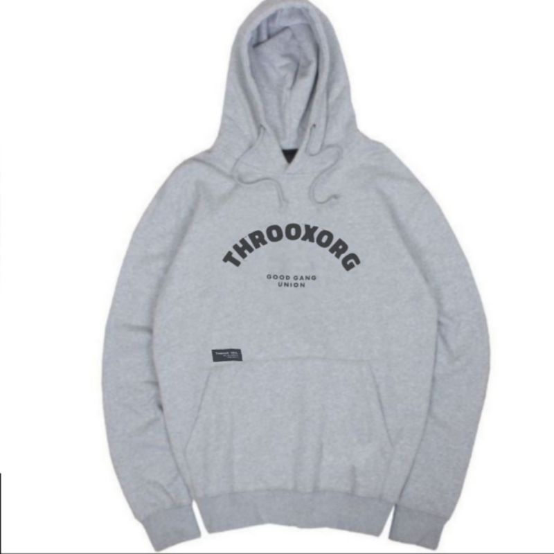 Hoodie Throox Org Black Grey Unisex