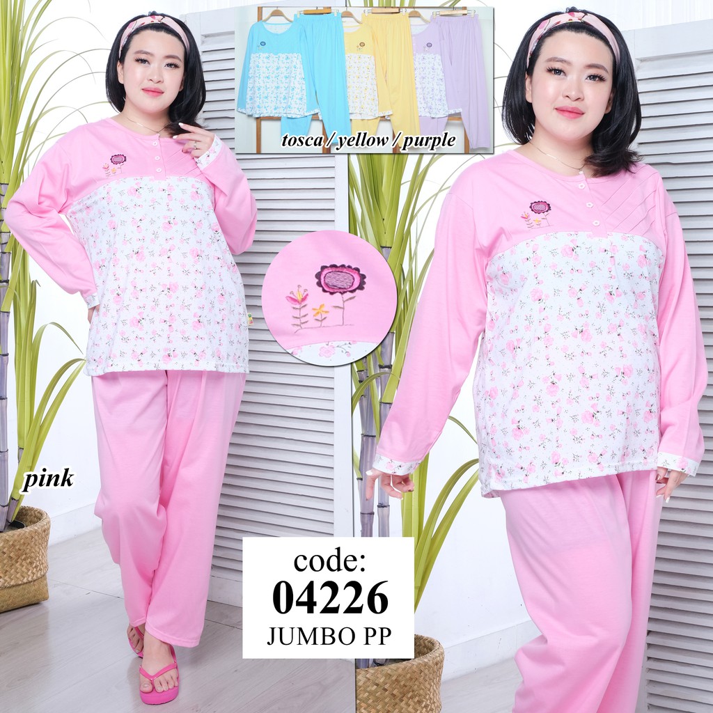 Baju Tidur Piyama Jumbo Lengan Panjang JPP 04226 / 04252