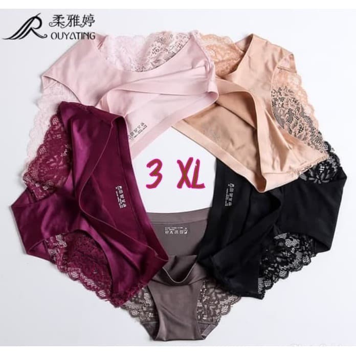 3XL CD Renda Wanita Seamless Jumbo super soft import