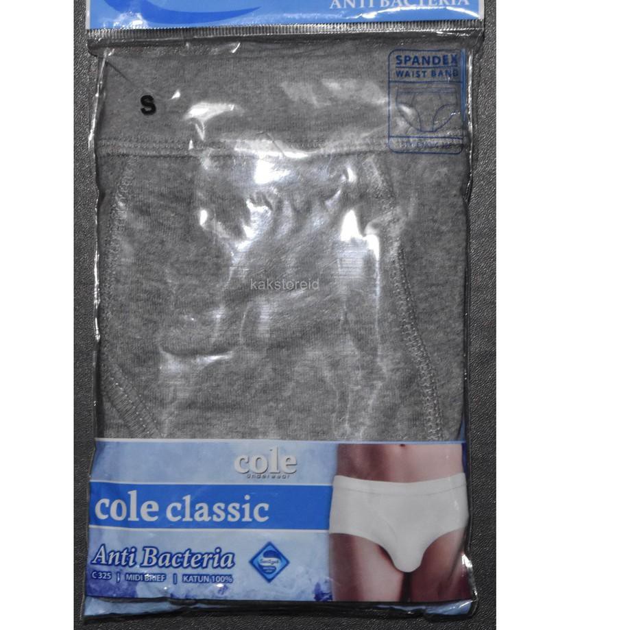 Big Promo Celana Dalam COLE Classic Abu CDL 02 ORIGINAL & REAL PICTURE ,,,