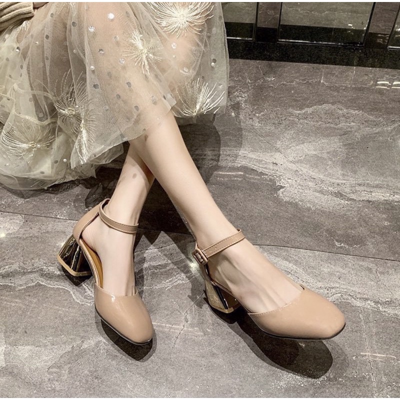 Heels M519 wanita import realpict