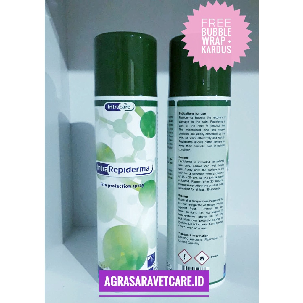 Semprotan Perawatan Luka Kulit Hewan - Intra Repiderma 250ml