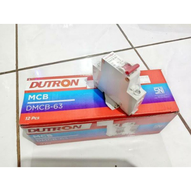 MCB LISTRIK DUTRON 1 PHASE 2A, 4A, 6A DMCB 63 CIRCUIT BREKER SNI