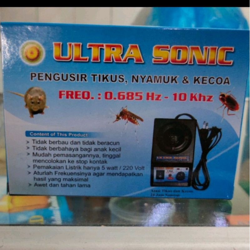 Ultra Sonic Elektronic / Alat Elektronik Pengusir Tikus Kecoa Nyamuk Dan Serangga