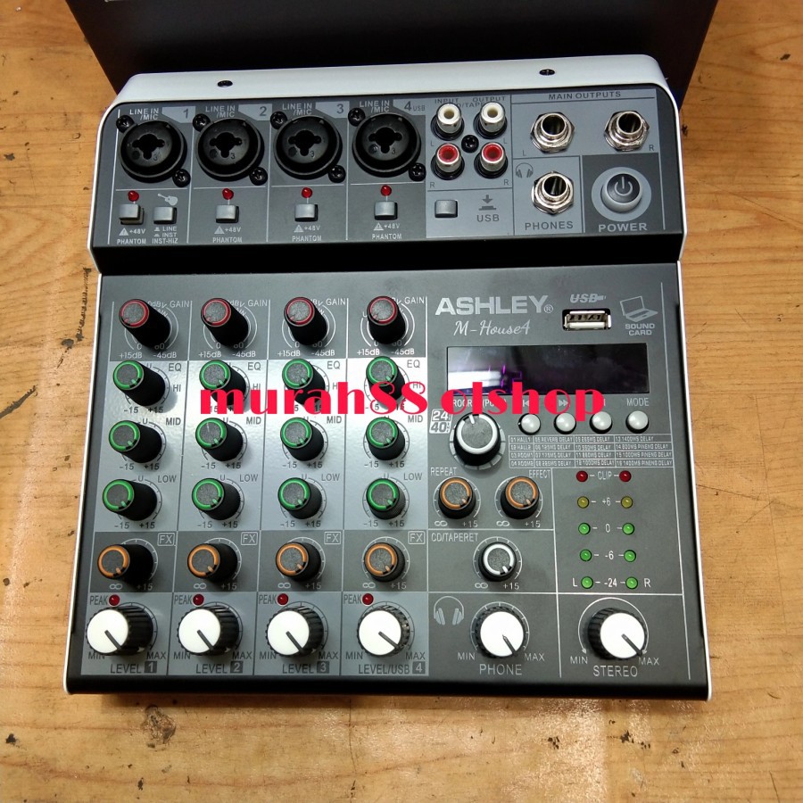 mixer ashley M-house4 4ch bluetooth with soundcard