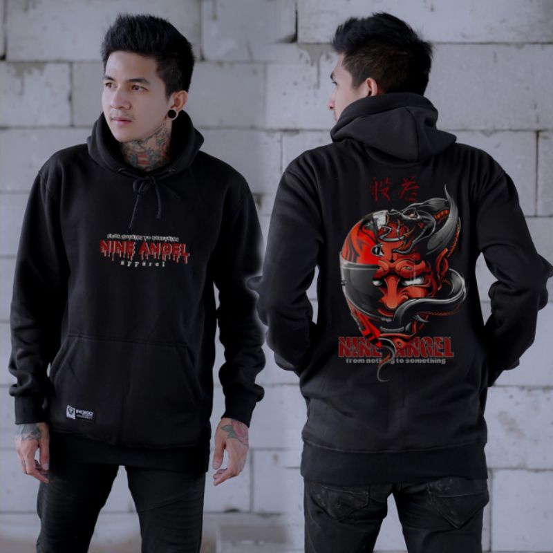 Sweater Hoodie Pria Sunmori Snake Devil Original