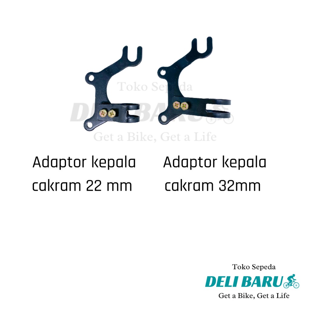 Adaptor sambungan dudukan kepala rem cakram disc brake sepeda federal jadul lama