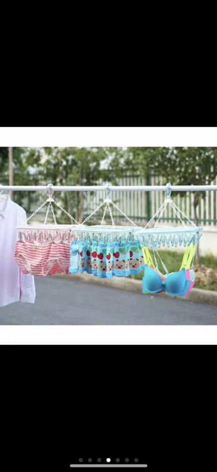 Hanger Jepit 32 Jepitan Jemuran Hanger Baju Anak Kaos Kaki Praktis Serbaguna Sock Hanger B02-343