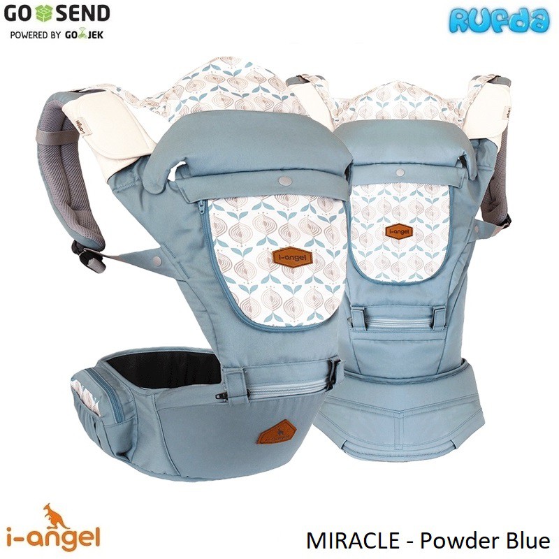 I-Angel Miracle Powder Blue 4in1 Baby Carrier Plus Hipseat