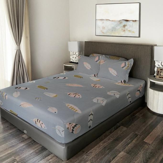King Rabbit Sprei Single uk.120x200cm Motif Nordia Grey