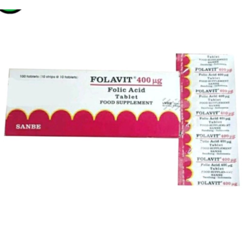 Folavit 400 mcg strip 10 tablet