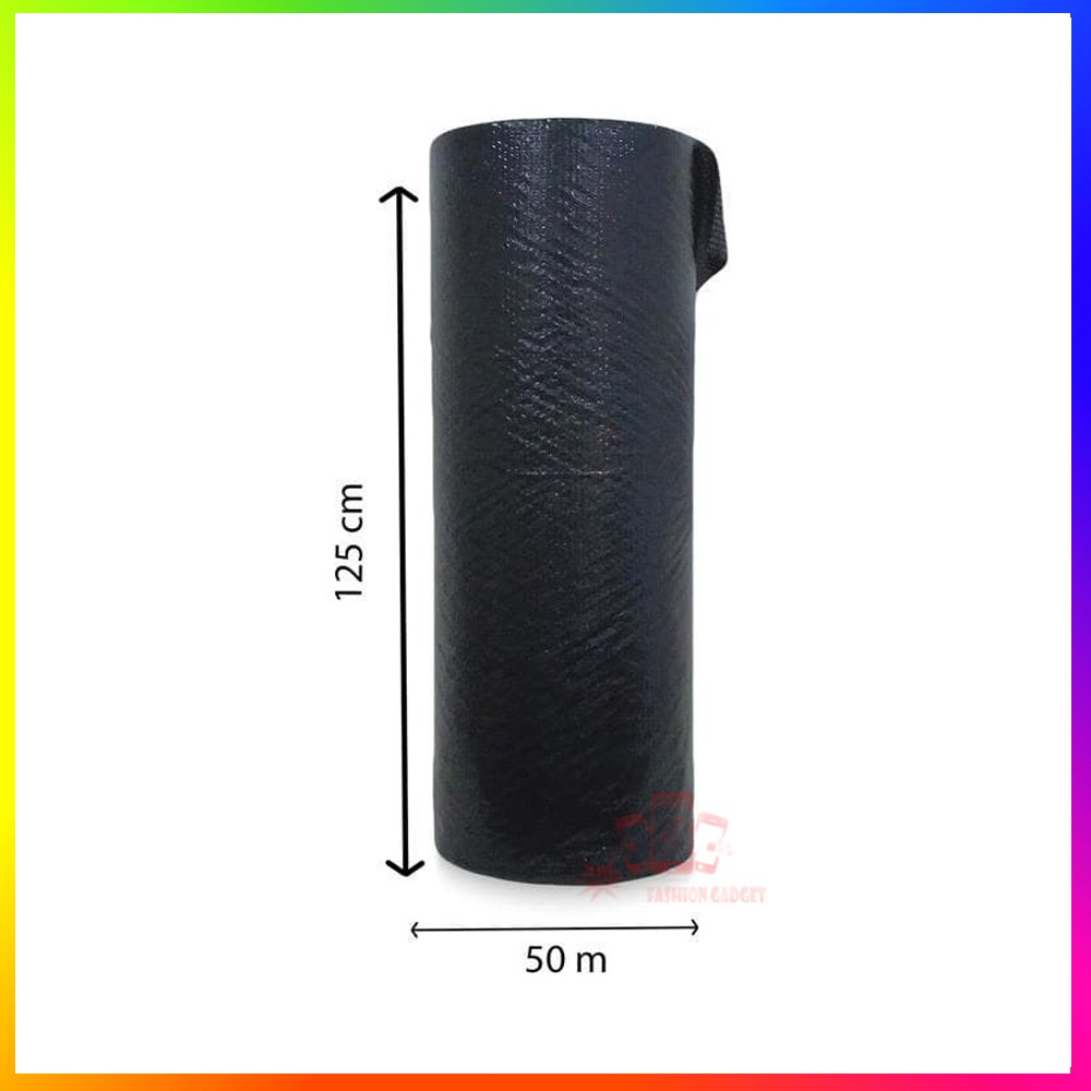 Plastik Buble / Bubble Wrap Roll Bening Hitam 2.8 kg 125cm x 50cm Pembungkus Kado Dan Kemasan Untuk Packing