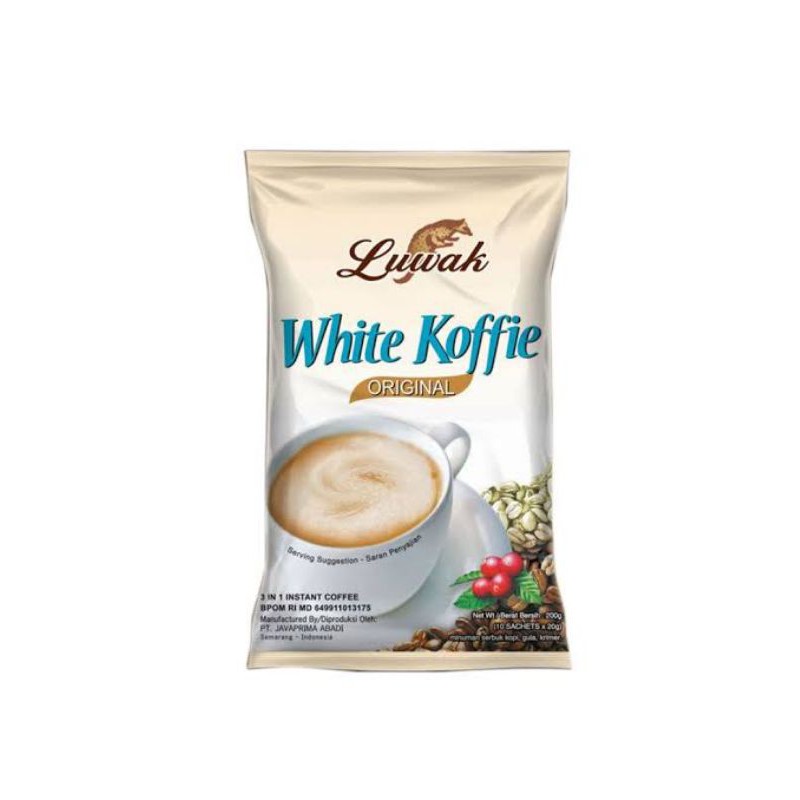 

Luwak White coffe original sachet 10x 20g