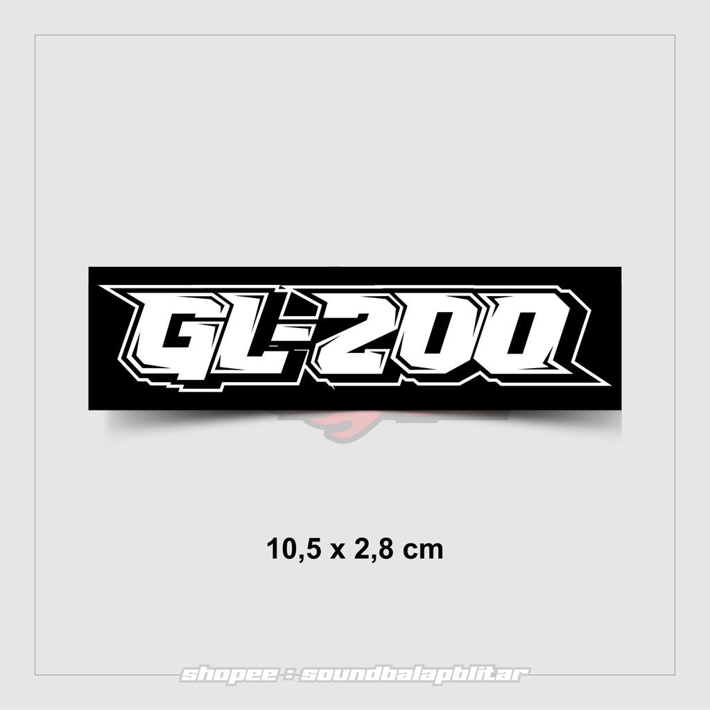 Stiker GL100 Vynil Anti Air Bijian Racing Herex - soundbalaoblitar