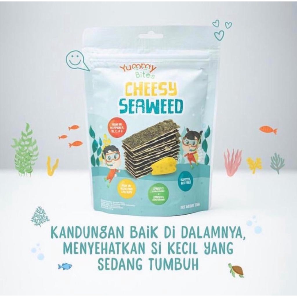 YUMMY BITES CHEESY SEAWEED 30GR / YUMMY BITES