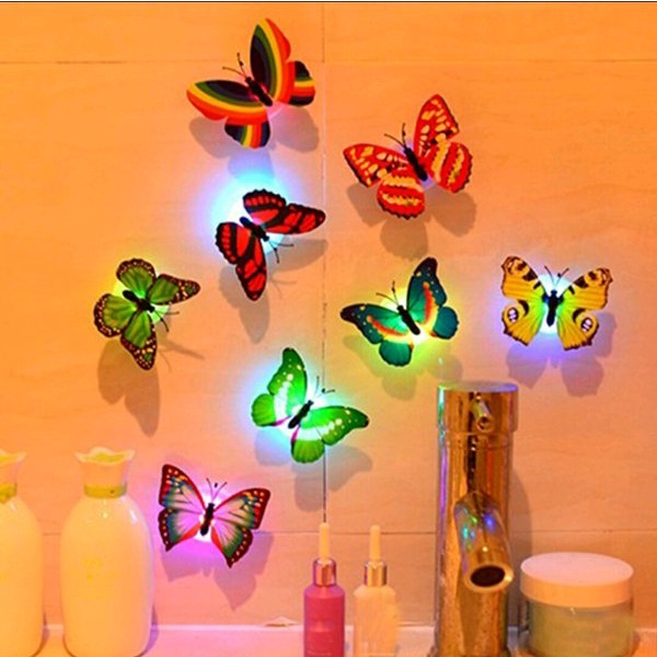 Lampu Hias Kupu Kupu - Lampu Led Kupu Kupu - Lampu Hias Dinding - Lampu Tidur Hias Butterfly