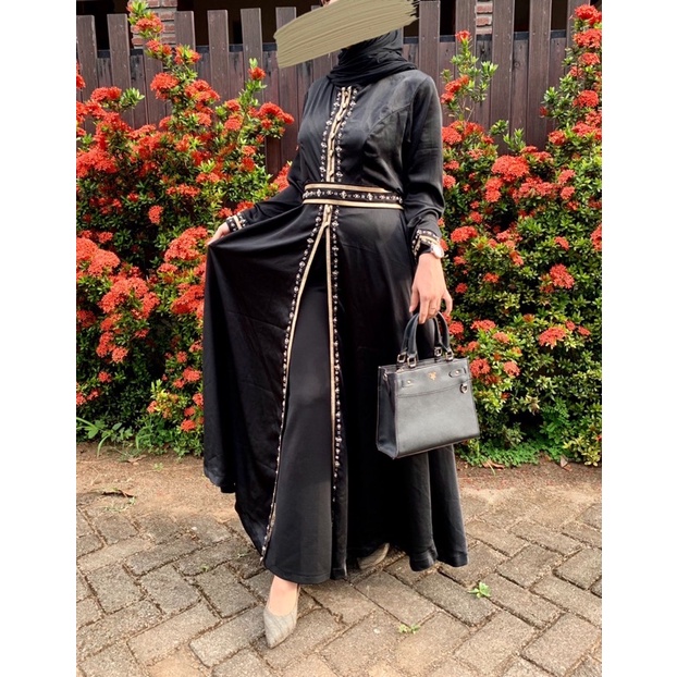 abaya neyna gamis jalabiya arab saudi request size jumbo bigsize big hitam payet berpayet mesir