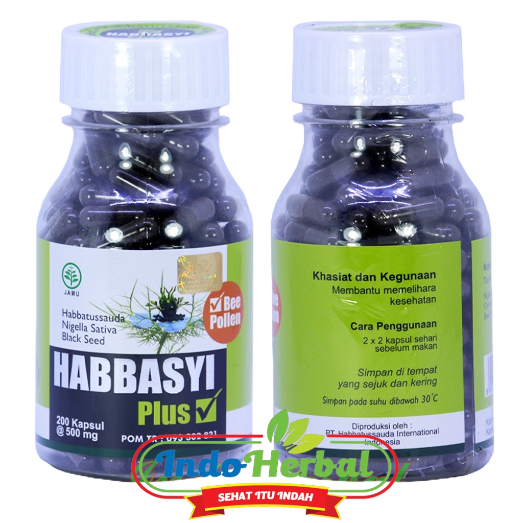 Habbasyi Plus Bee Pollen Black Seed 200 Kapsul