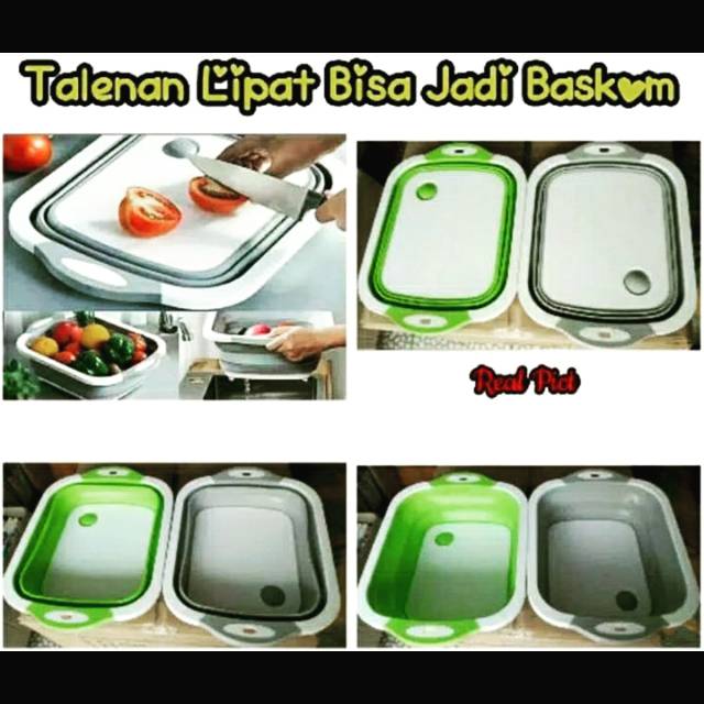 Peralatan Dapur/Talenan Lipat/2in1