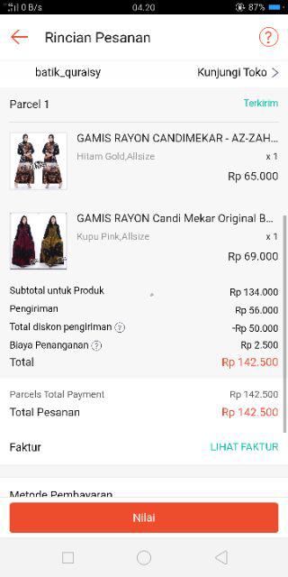Gamis Rayon Candi Mekar Original Batik Pekalongan Ori Quraish Darkah Ya Ahlal Madinah.