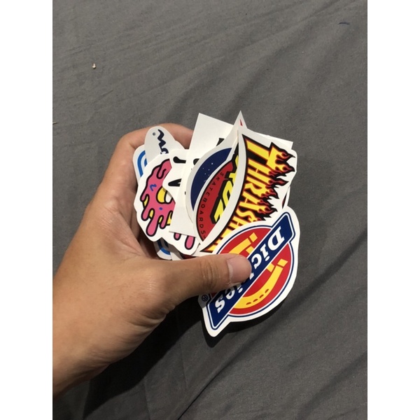 sticker pack disto hype beast satu set untuk tempel di laptop helm koper kulkas dll