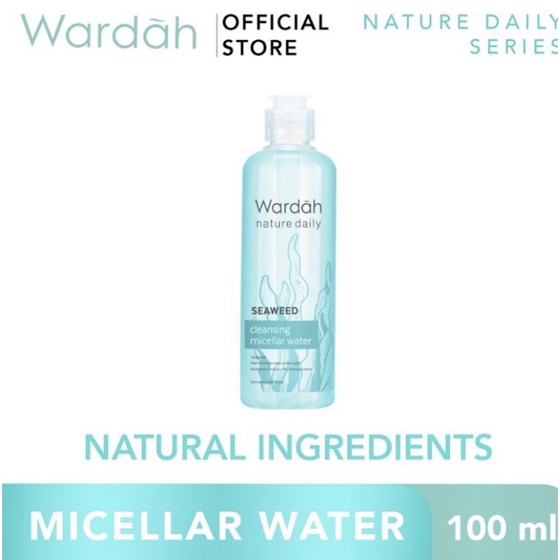 WARDAH NATURE DAILY SEAWEED CLEANSING MICEllAR WATER 100ml  dan 240ml