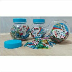 

(1 DRUM) KENKO PAPER CLIP WARNA WARNI PC-3200JR KLIP KERTAS ISI 200
