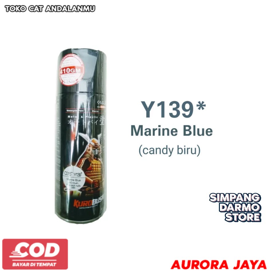 Cat Pilox Pylox SAMURAI Candy Blue Candi Biru Y139 -  Toko Cat Aurora