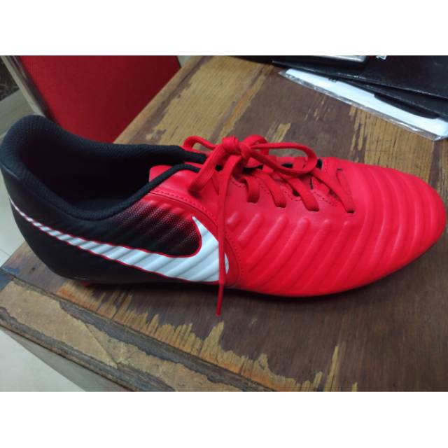 Sepatu Bola Nike Tiempo Rio IV Red White Original Promo