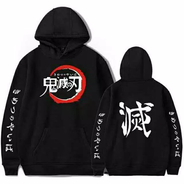 [BISA BAYAR DI TEMPAT] SWEATER HOODIE KIMETSU NO YAIBA JAKET HOODIE KIMETSU NO YAIBA PULLOVER S-XXL