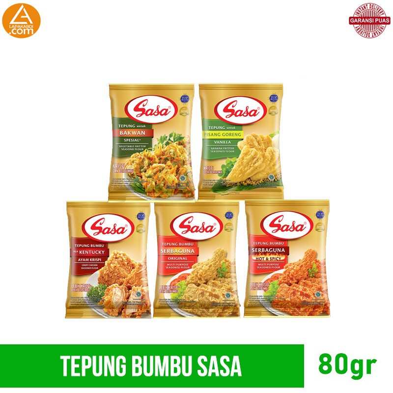 

Tepung Bumbu Sasa Serbaguna 80gr Lengkap