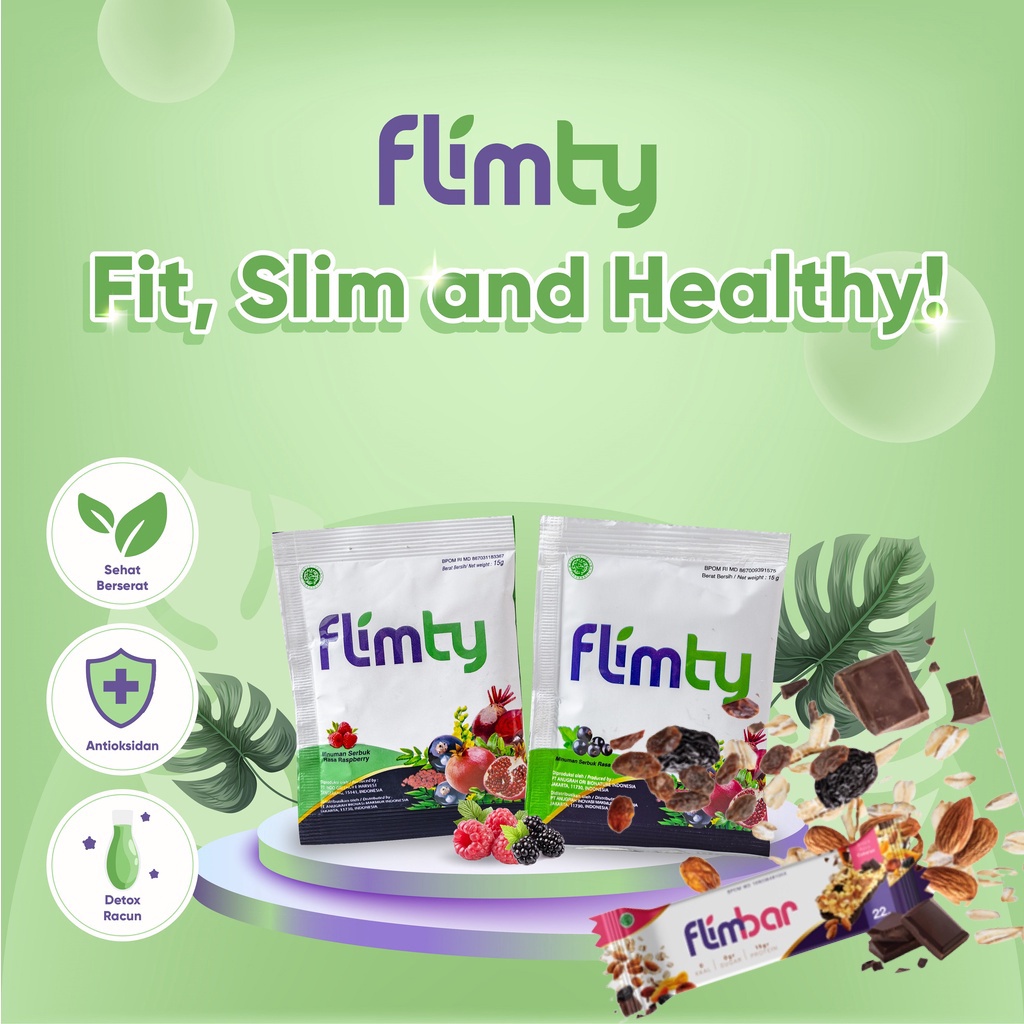 Flimty Minuman Pelangsing Flimbar Sereal Bar High Protein Snack Flimty  Original 100% isi 1 pc