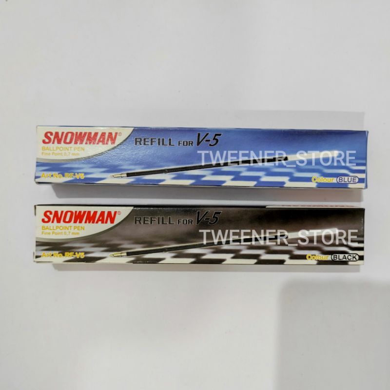 

Snowman Refill Isi Pulpen V5 Ballpoint Pen Fine Point 0.7mm | Bolpen Pen