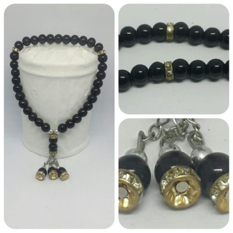 Tasbih Mutiara 33 sekatan rondol gold/Tasbih mutiara 33/Tasbih Cantik
