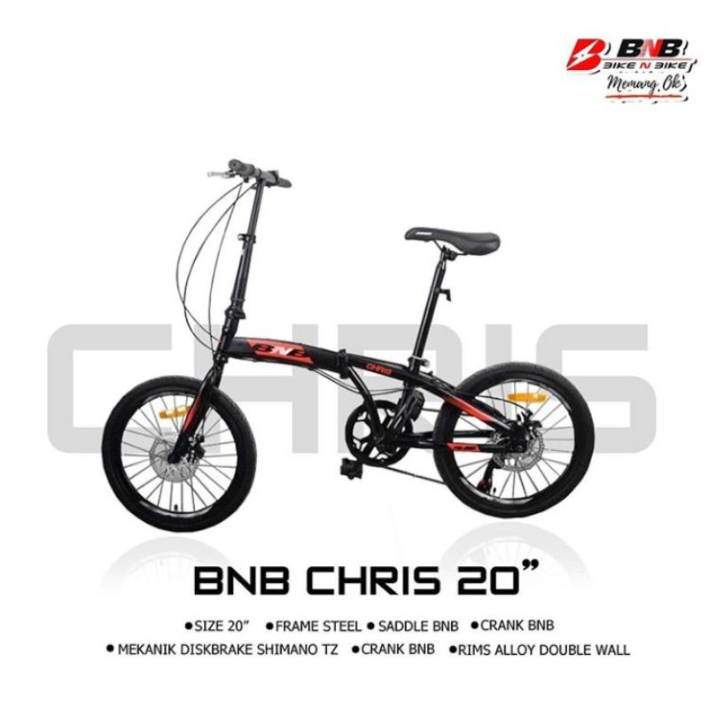 Sepeda BNB 20 folding Chris