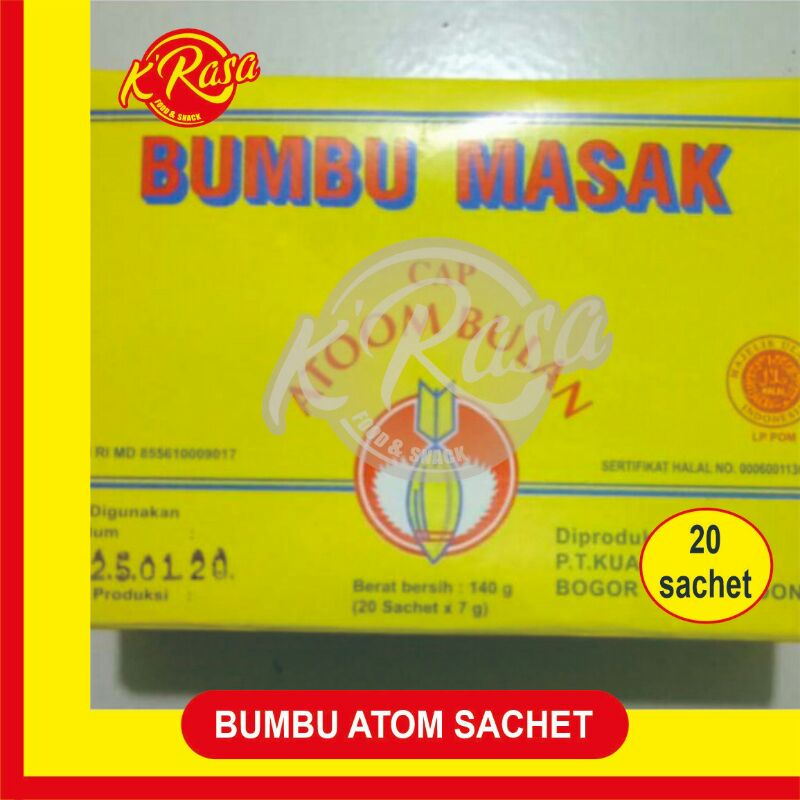 

Bumbu masak atoom bulan isi 20 sachet @7gr