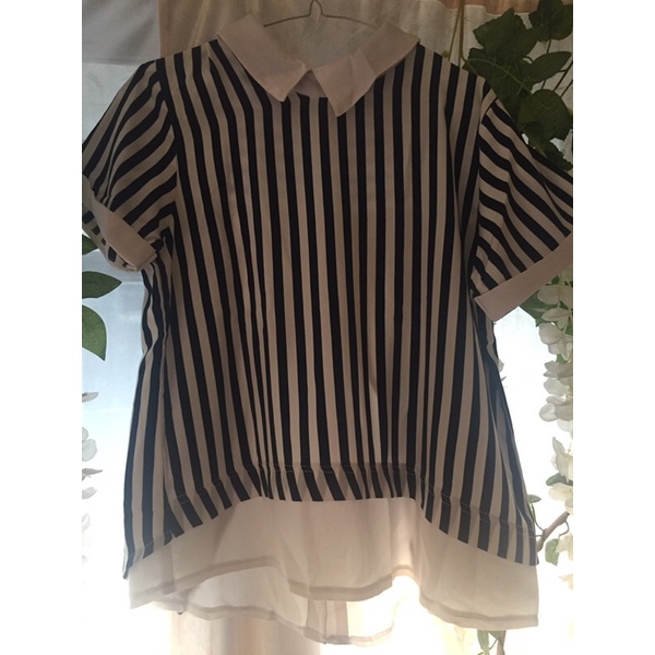 PRELOVED - STRIPE BLOUSE