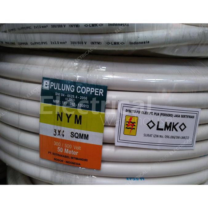 Kabel Listrik Nym 3X4Mm2 Pulung (3X4Mm 3X4 Mm Mm2)