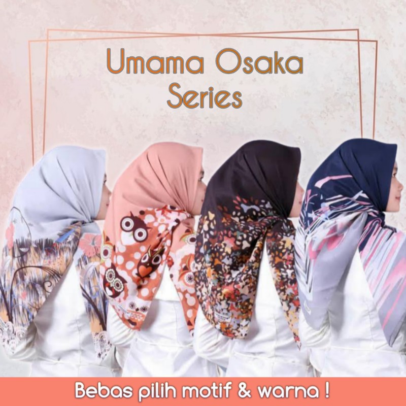 Jilbab Umama Motif Osaka Bisa Pilih Motif dan Warna