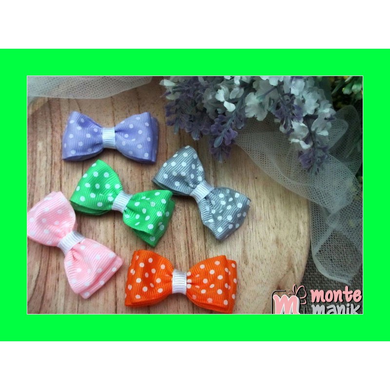 

Bros Pita Grosgrain cute Polka PDL-03 Bahan Craft