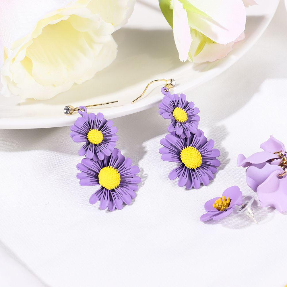 Lily Daisy Anting Elegant Batu Akrilik Jewerly Hadiah